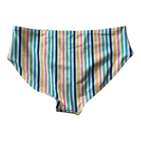 Old Navy Bikini Bottom Size XL(14-16) Vertical Stripe Multicolor Full Coverage - Picture 2 of 9